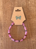 Pink Ink Patterned Bracelet
