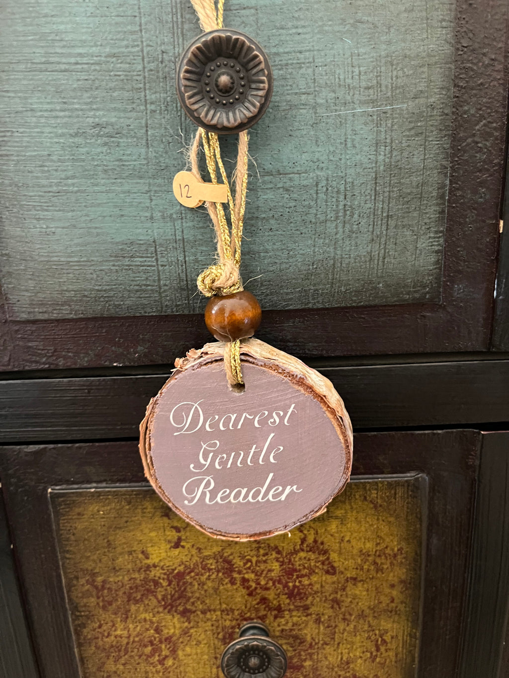 Dearest Gentle Reader: Double Sided Purple Ornament Design 2
