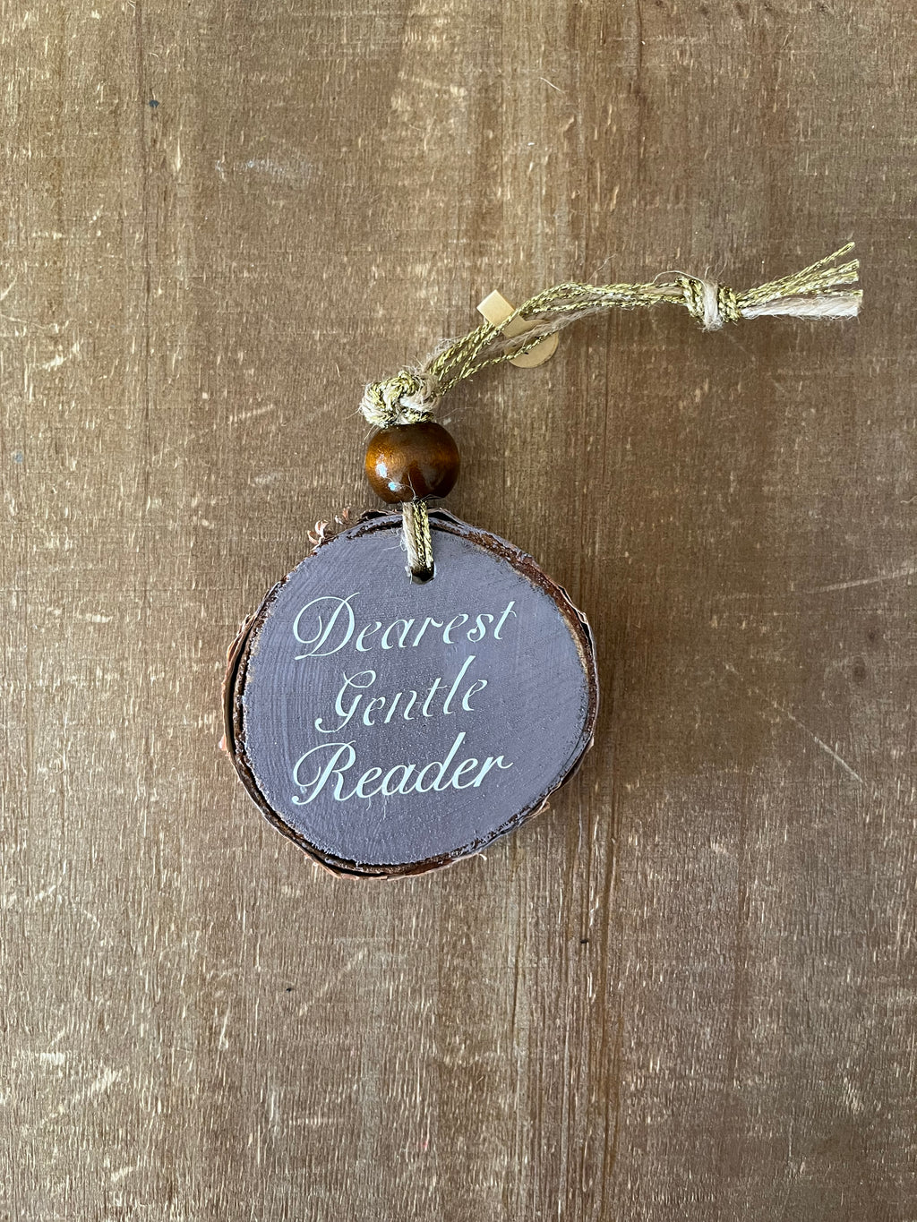 Dearest Gentle Reader: Double Sided Purple Ornament Design 2
