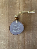 Dearest Gentle Reader: Double Sided Purple Ornament Design 2