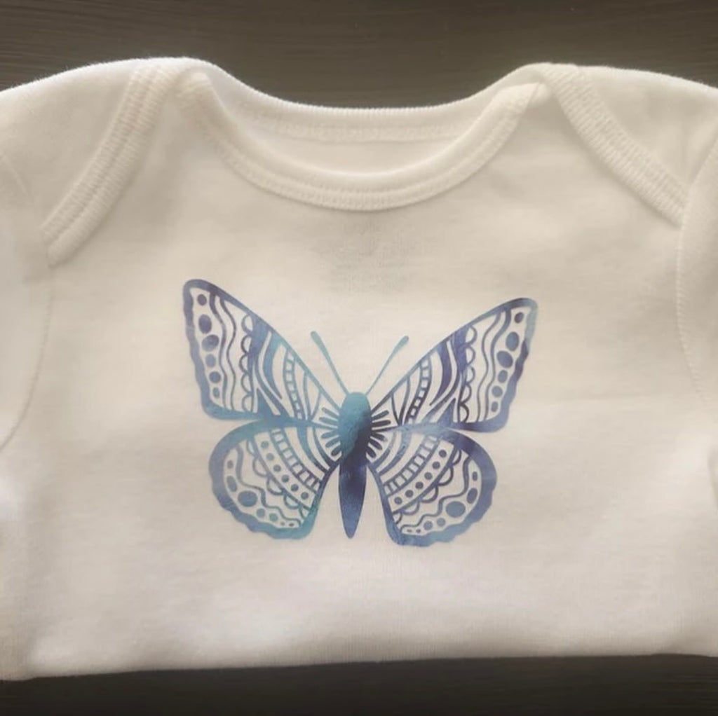 Boho Butterfly Baby Bodysuit