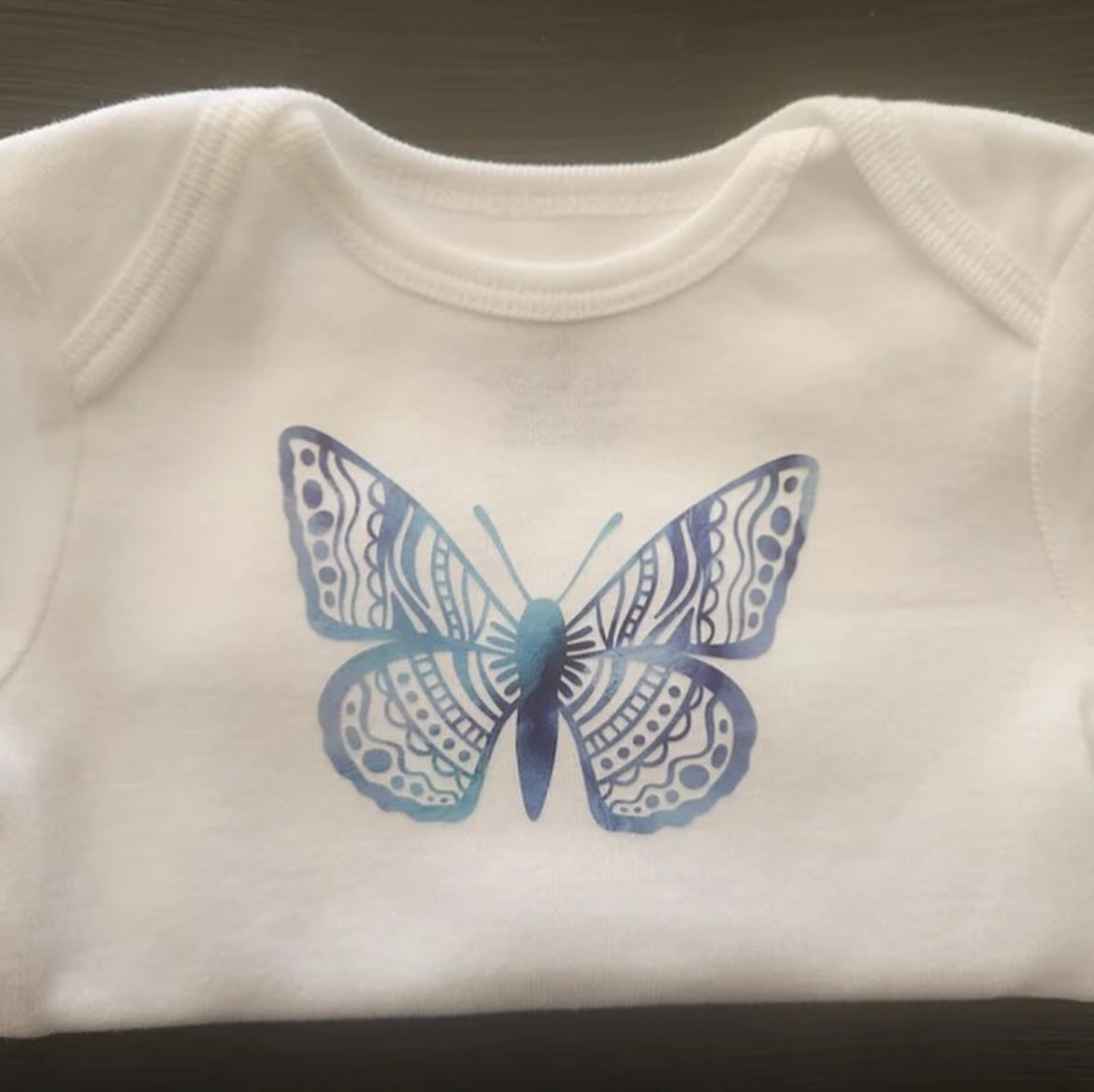 Boho Butterfly Baby Bodysuit