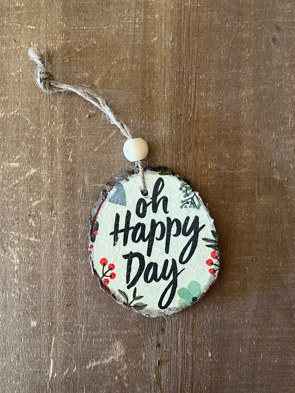 Oh Happy Day: Wood Ornaments