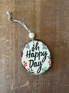 Oh Happy Day: Wood Ornaments