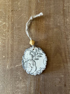 Grey Floral Ornament