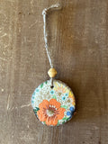 Orange Floral Ornament