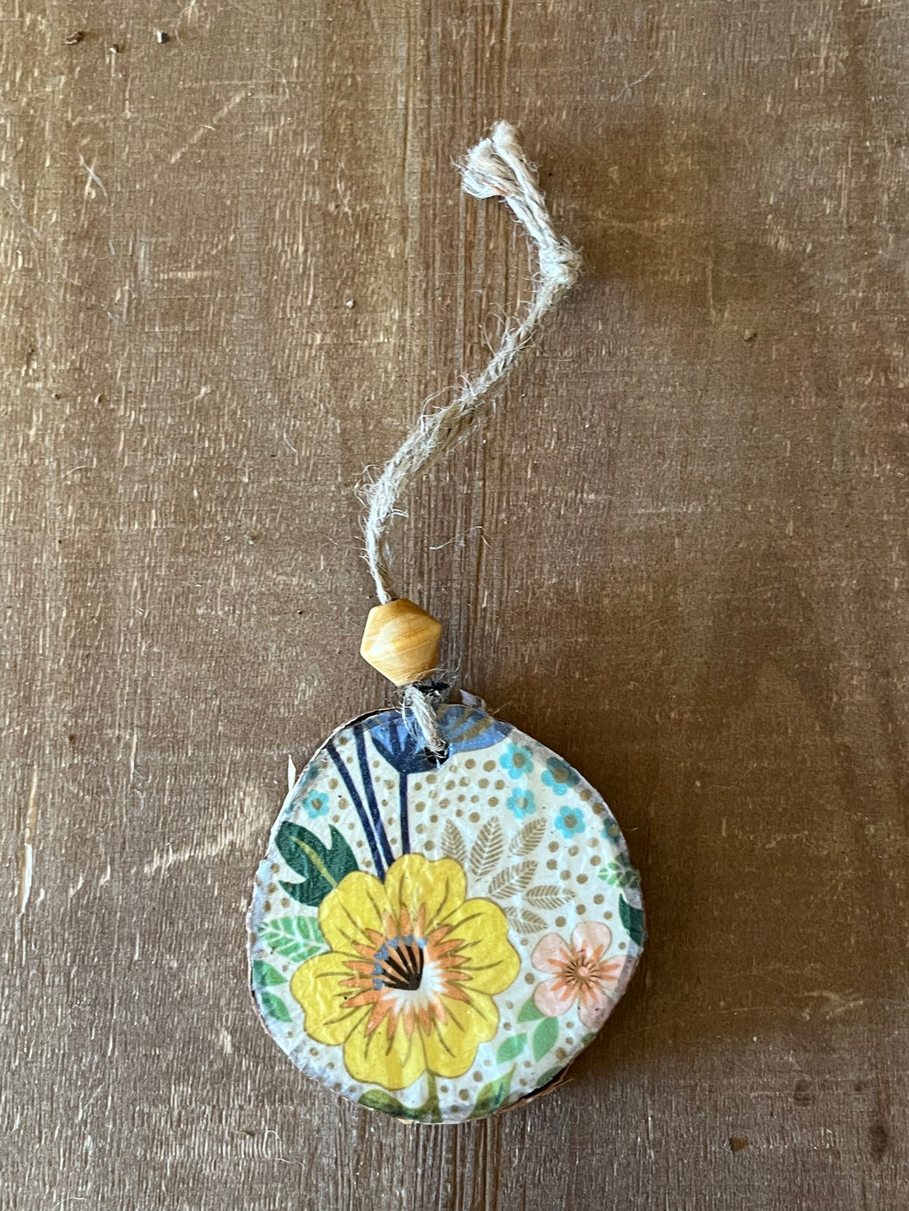 Yellow Floral Ornament