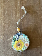 Yellow Floral Ornament