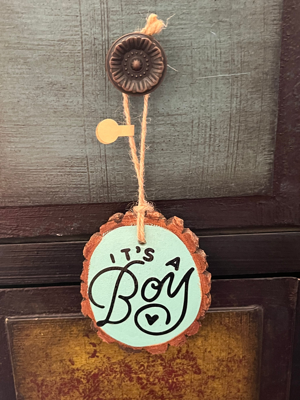 It's a Boy Ornament: Teal