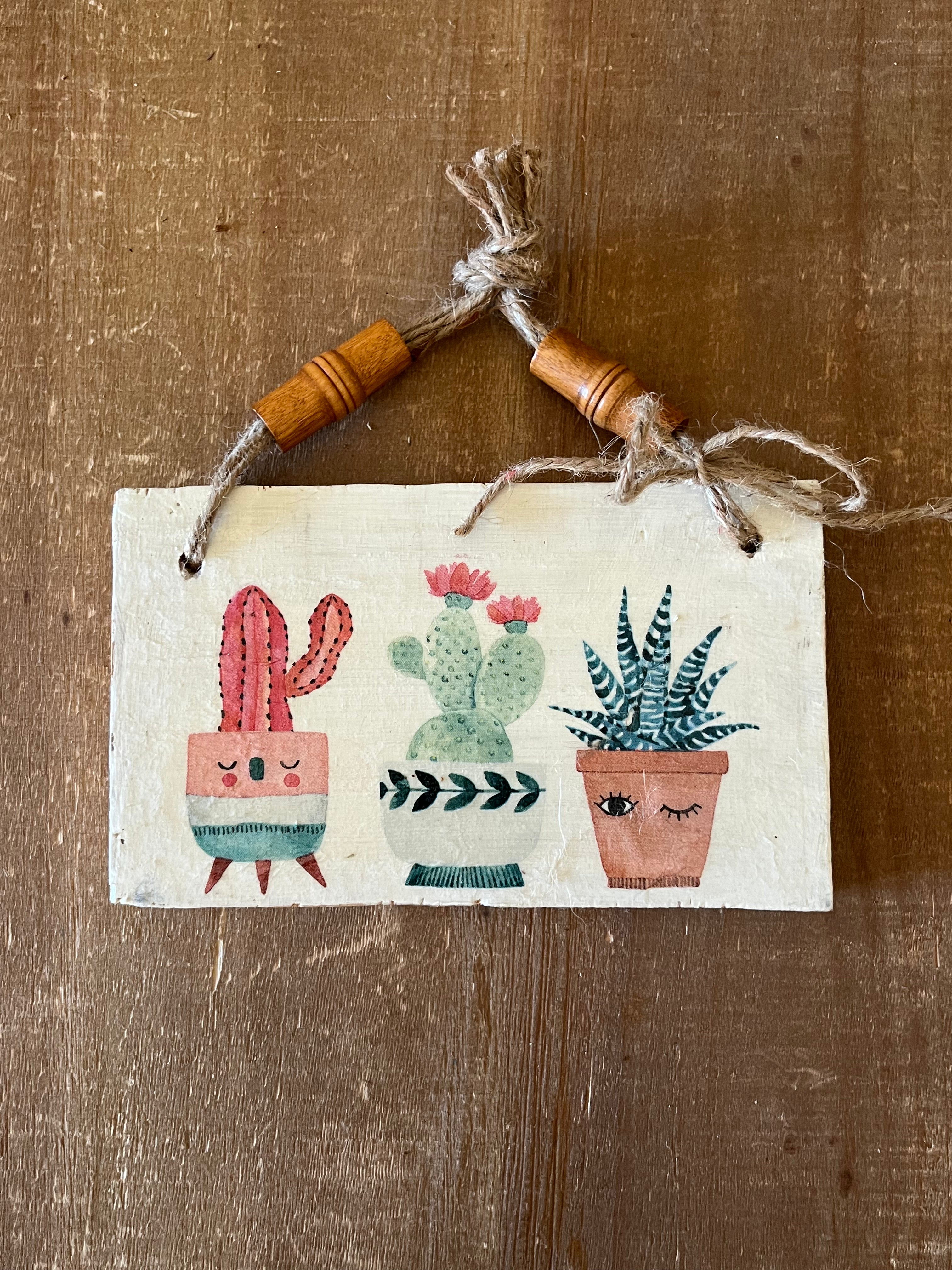 Succulent Wall Hanging: Small