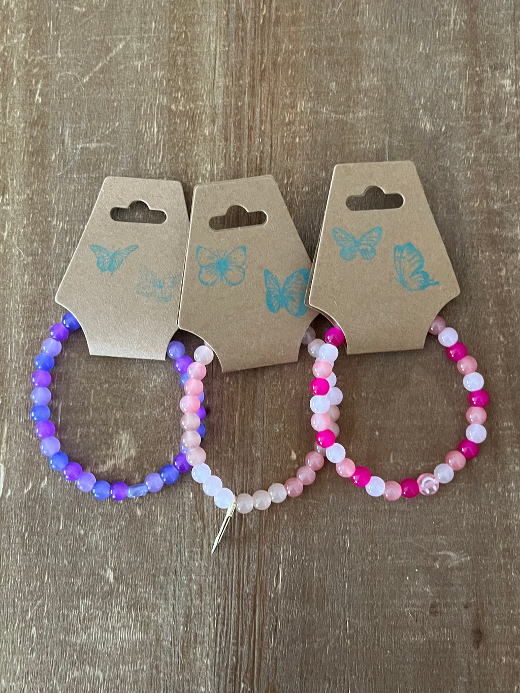 Pink and Purple Bracelet Set