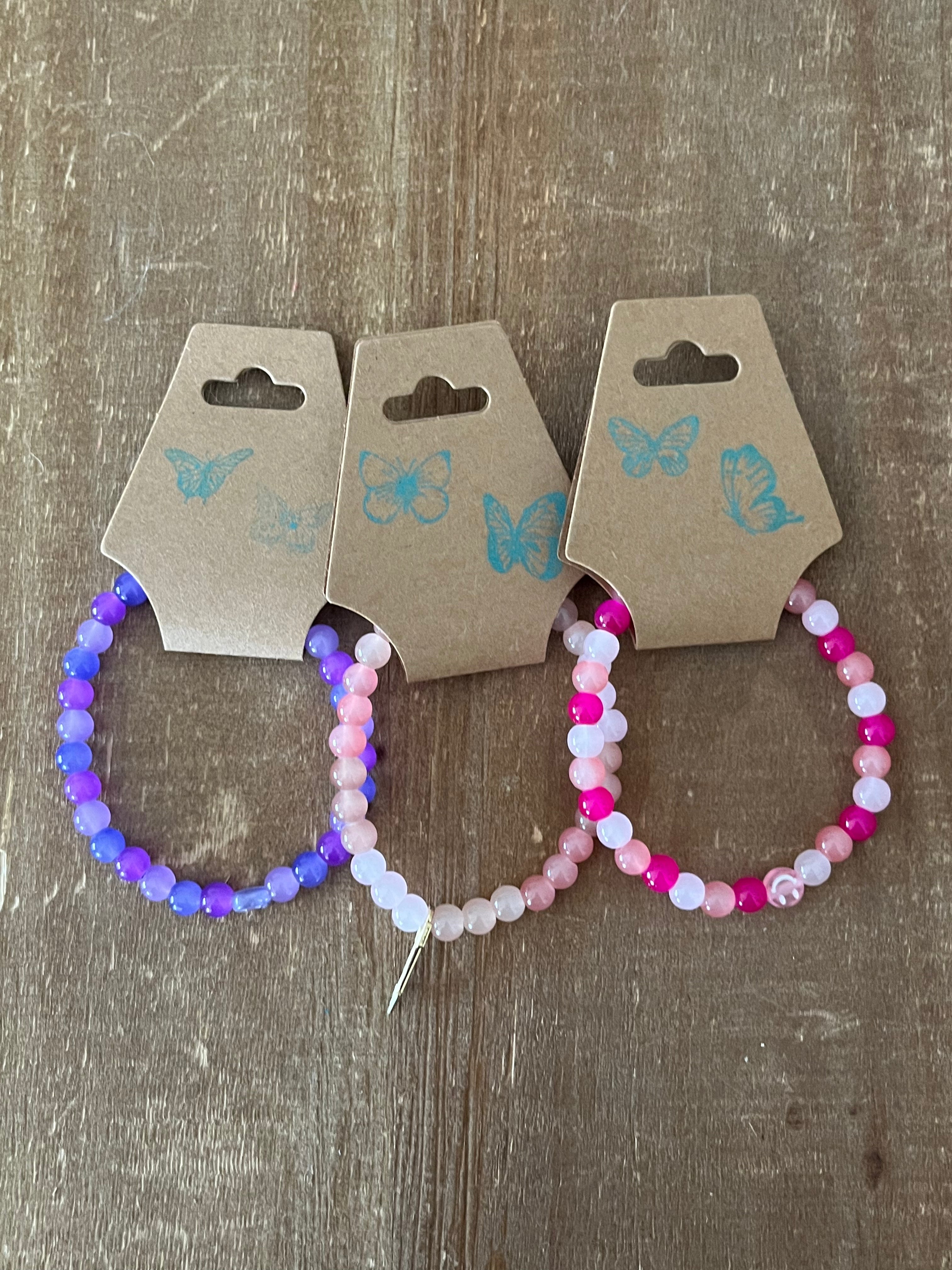 Pink and Purple Bracelet Set