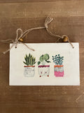 Succulent Wall Hanging: Large