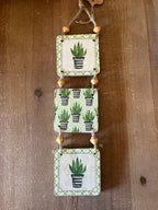 Tri-Succulent Wall Hanging: Design 2