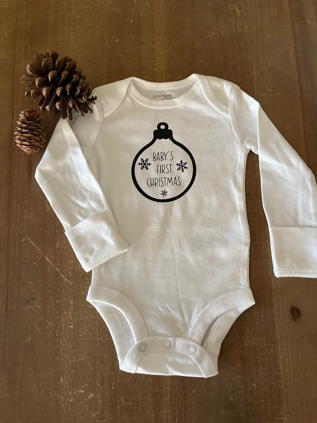Baby's First Christmas Baby Bodysuit