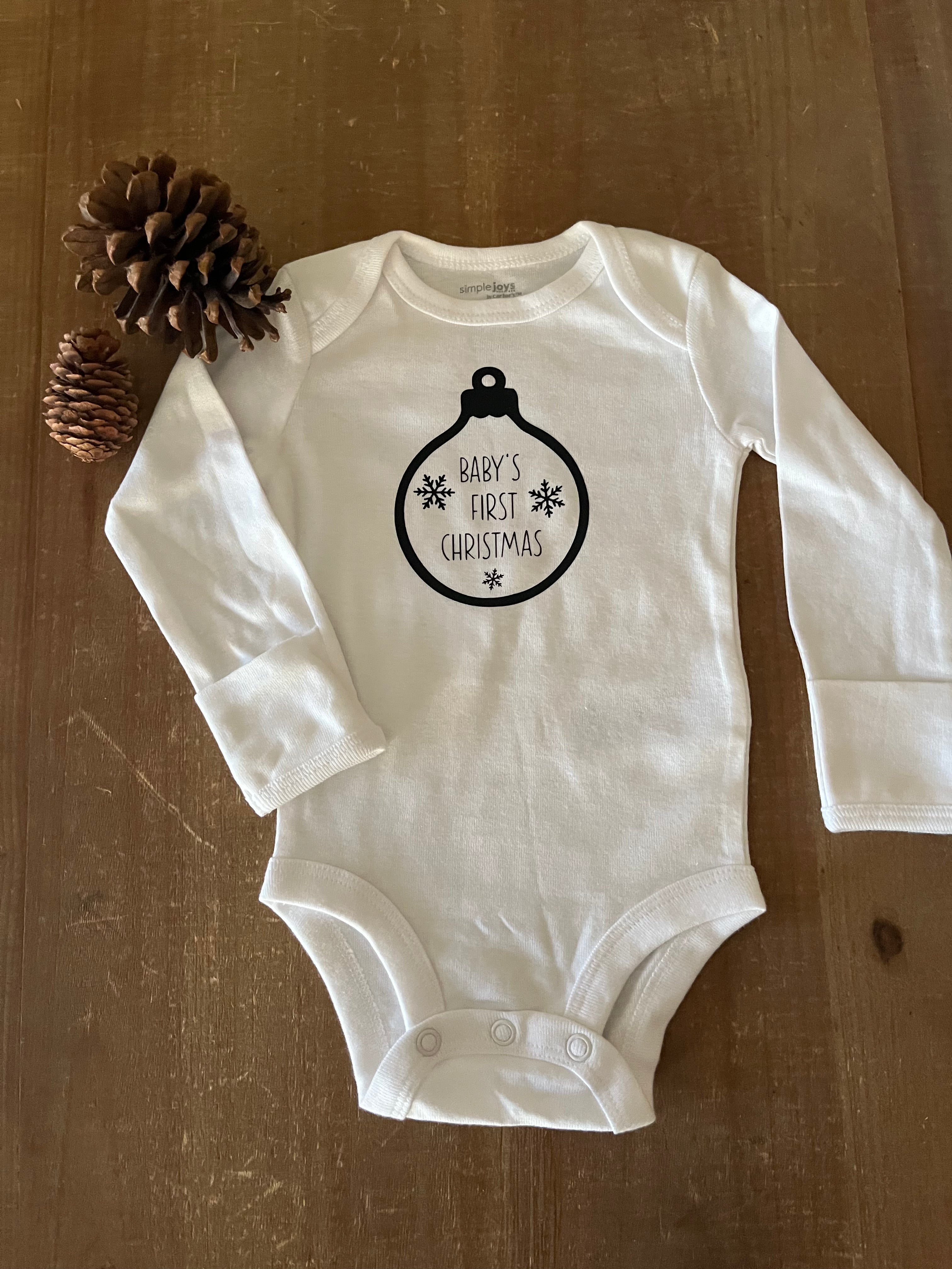 Baby's First Christmas Baby Bodysuit
