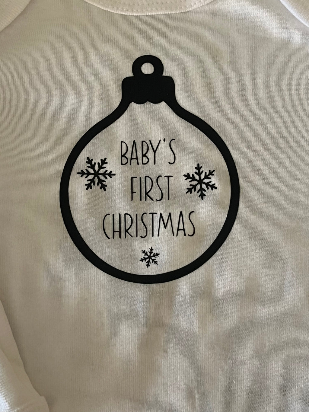 Baby's First Christmas Baby Bodysuit