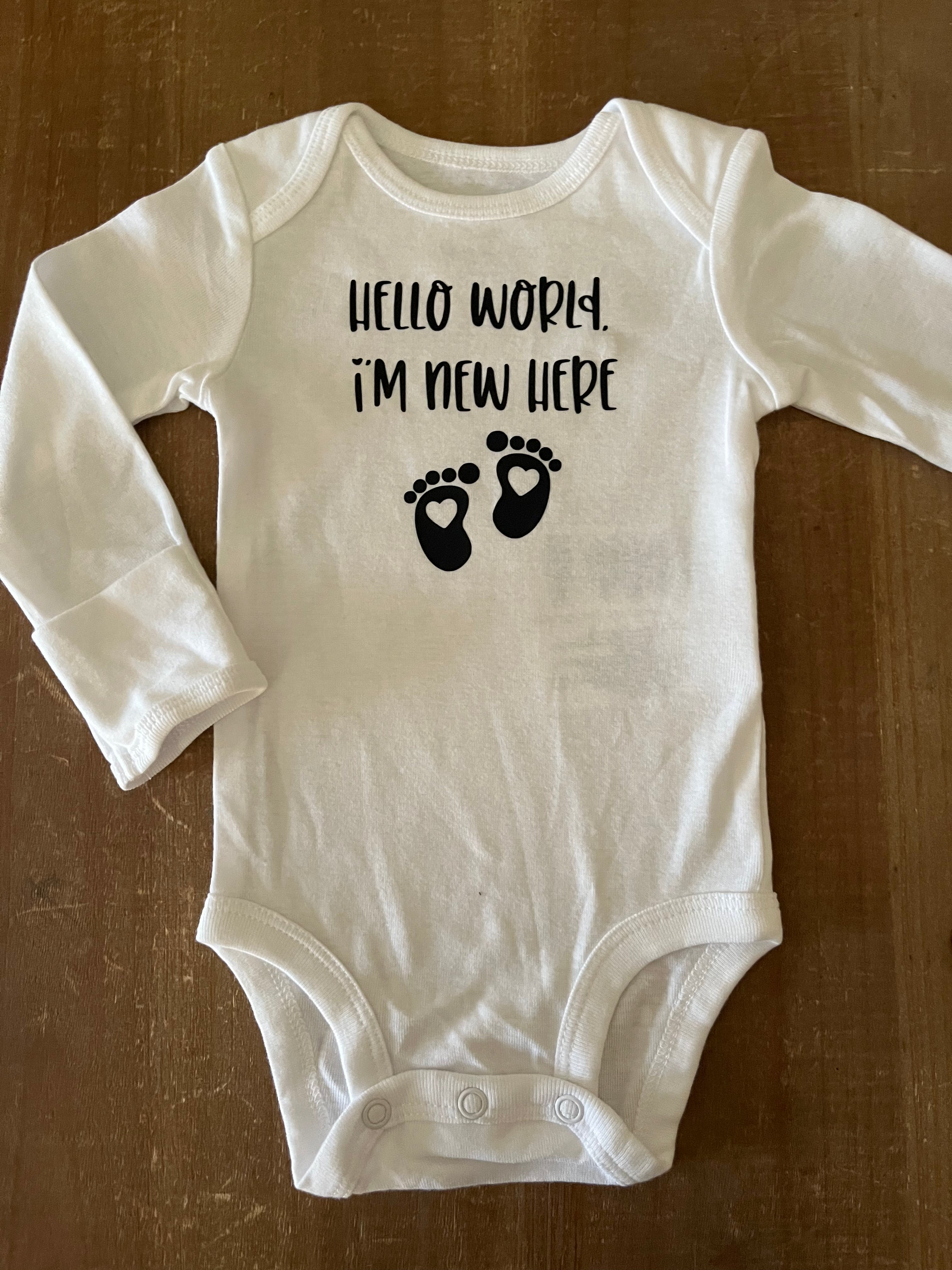 Hello World, I'm New Here: Baby Bodysuit