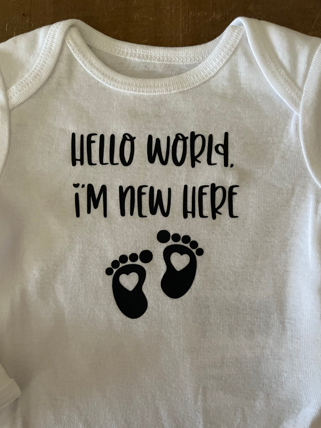 Hello World, I'm New Here: Baby Bodysuit