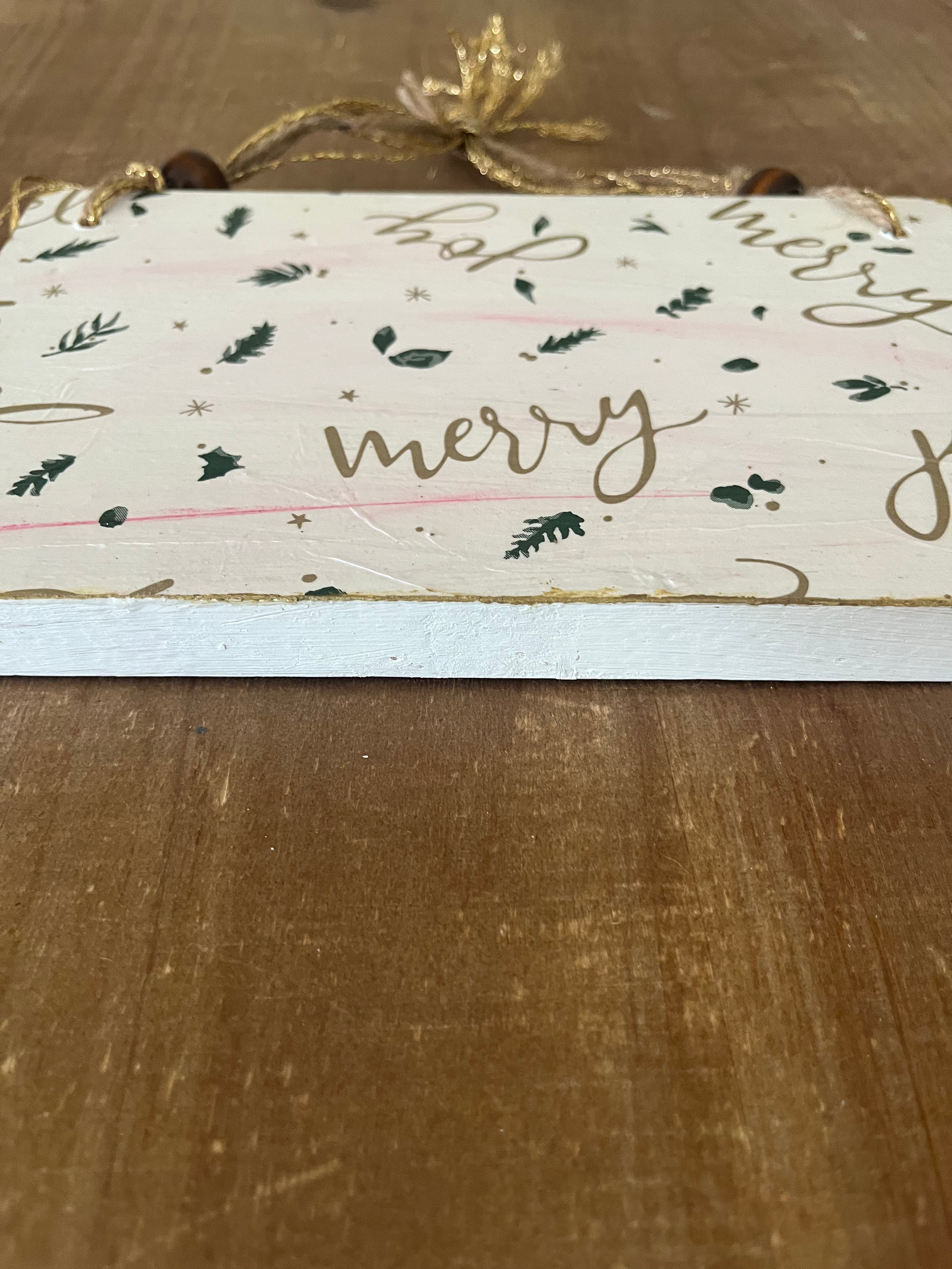 Merry, Joy, Noel Wall Hanging