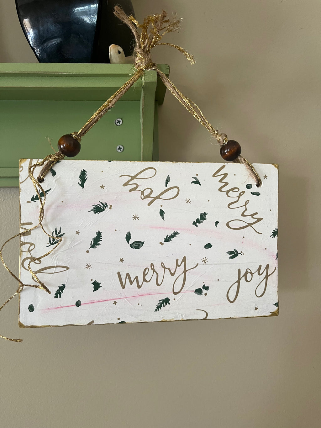 Merry, Joy, Noel Wall Hanging