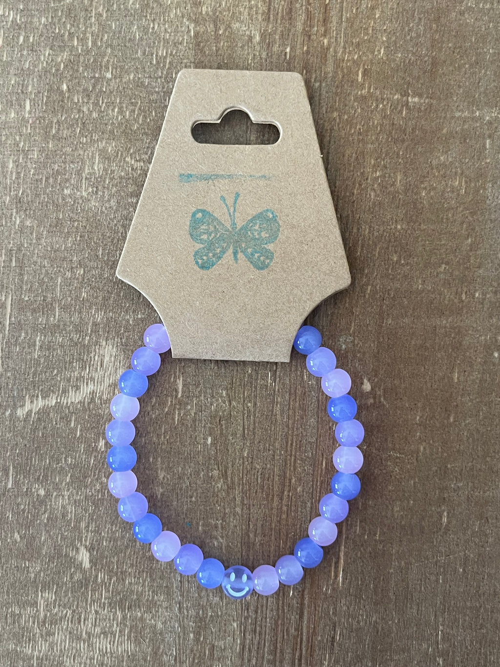 Purple Smiley Face Bracelet