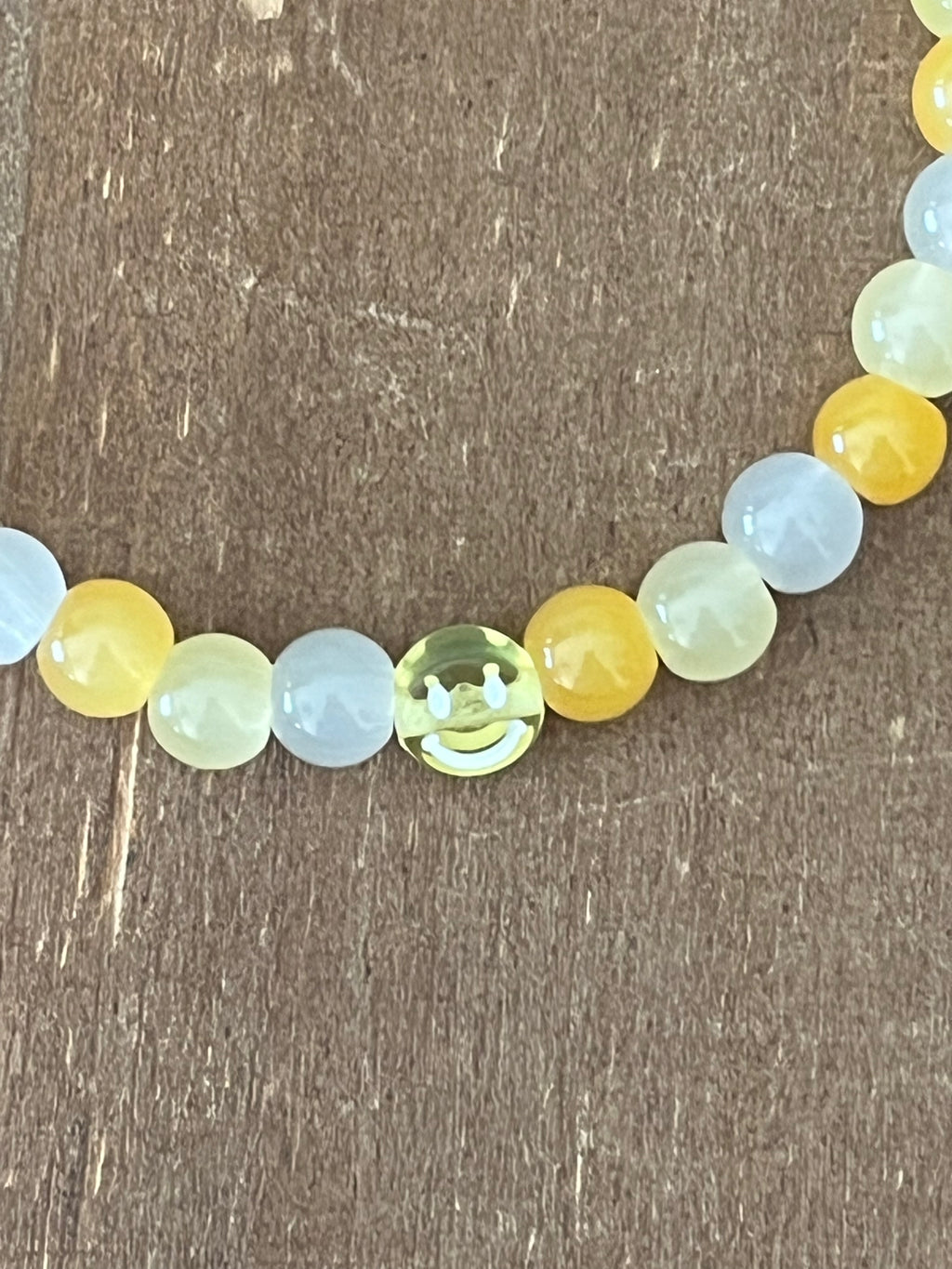 Yellow Smiley Face Bracelet