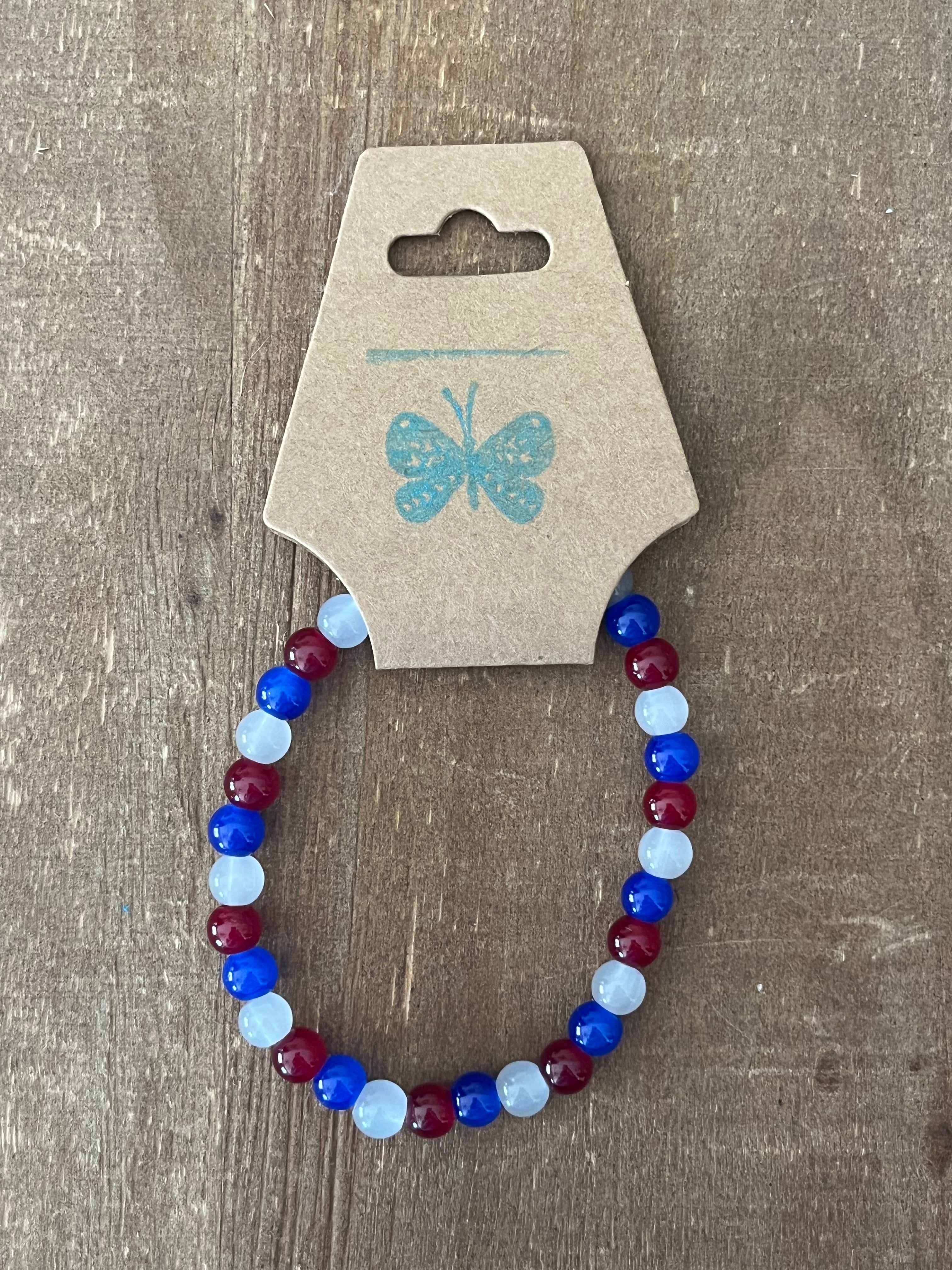 Red, White, and Blue Bracelet