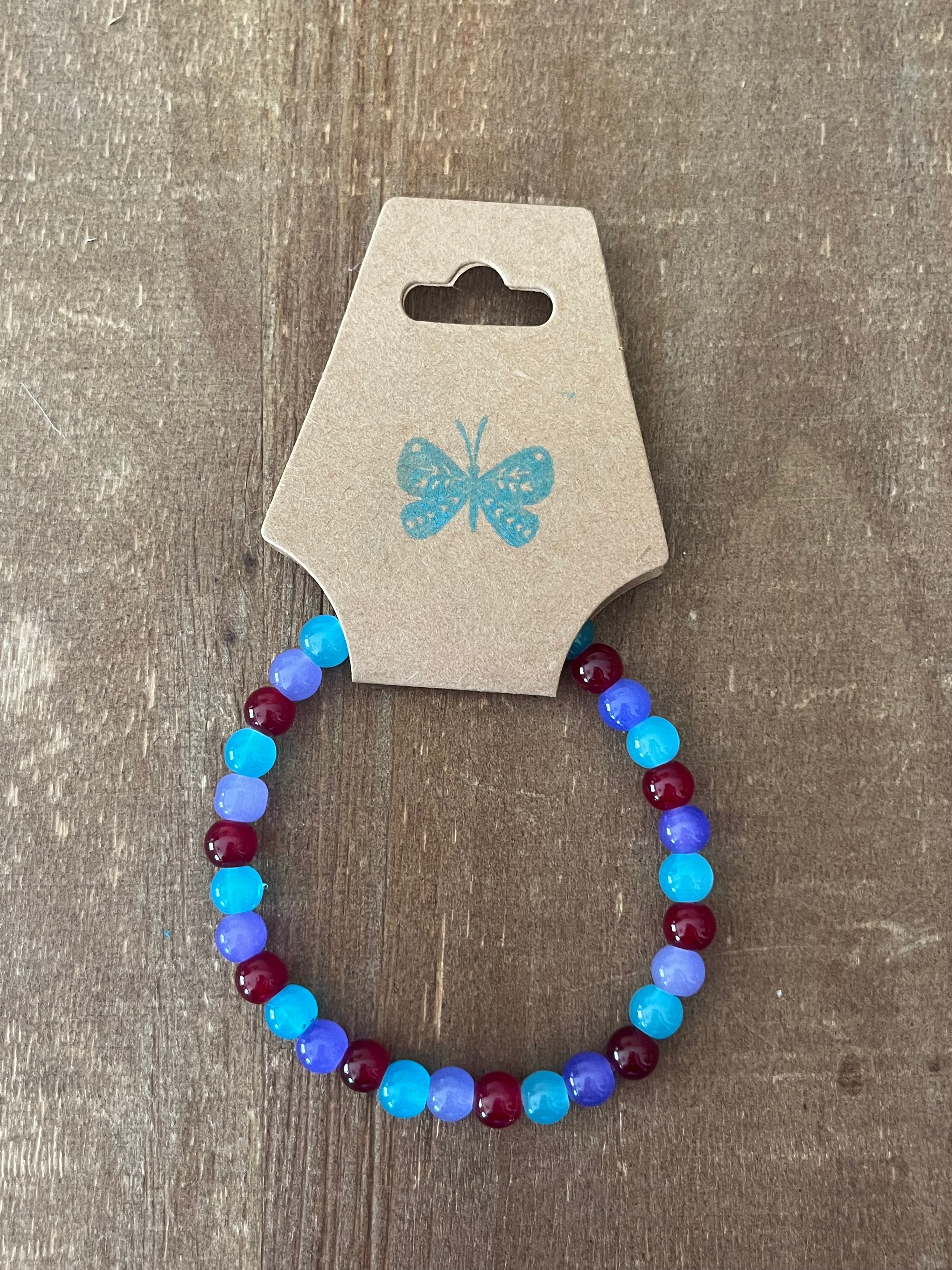 Red, Blue, and Purple Bracelet