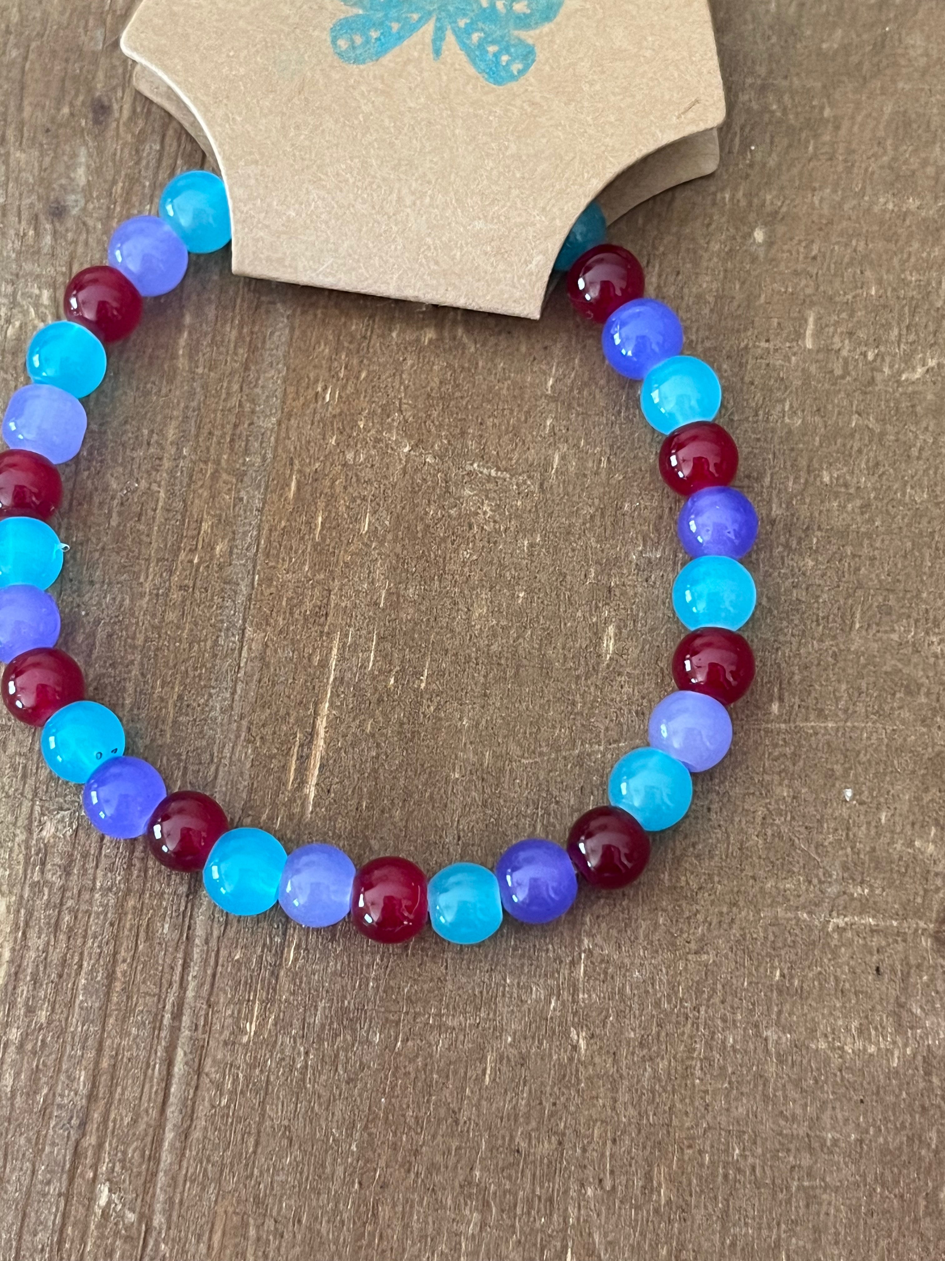 Red, Blue, and Purple Bracelet