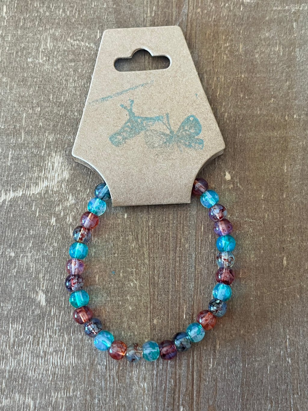 Multi-colored Ink Patterned Bracelet