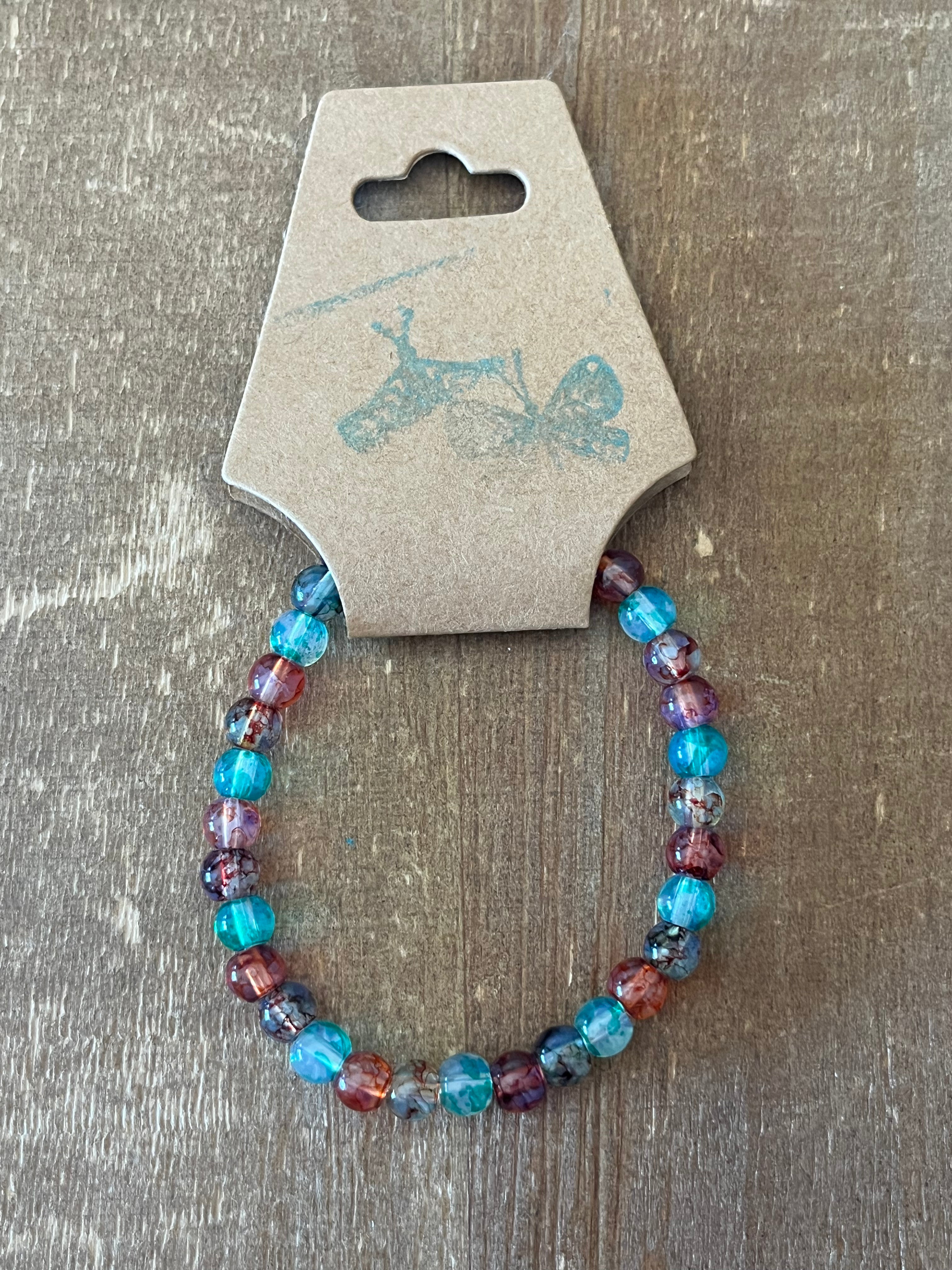 Multi-colored Ink Patterned Bracelet