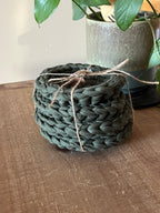 Eucalyptus Green Crocheted Coaster Set