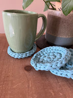 Jade Crocheted Coaster Set