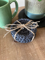 Dior Gray Crocheted Coaster Set