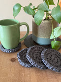 Dior Gray Crocheted Coaster Set