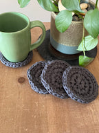 Dior Gray Crocheted Coaster Set