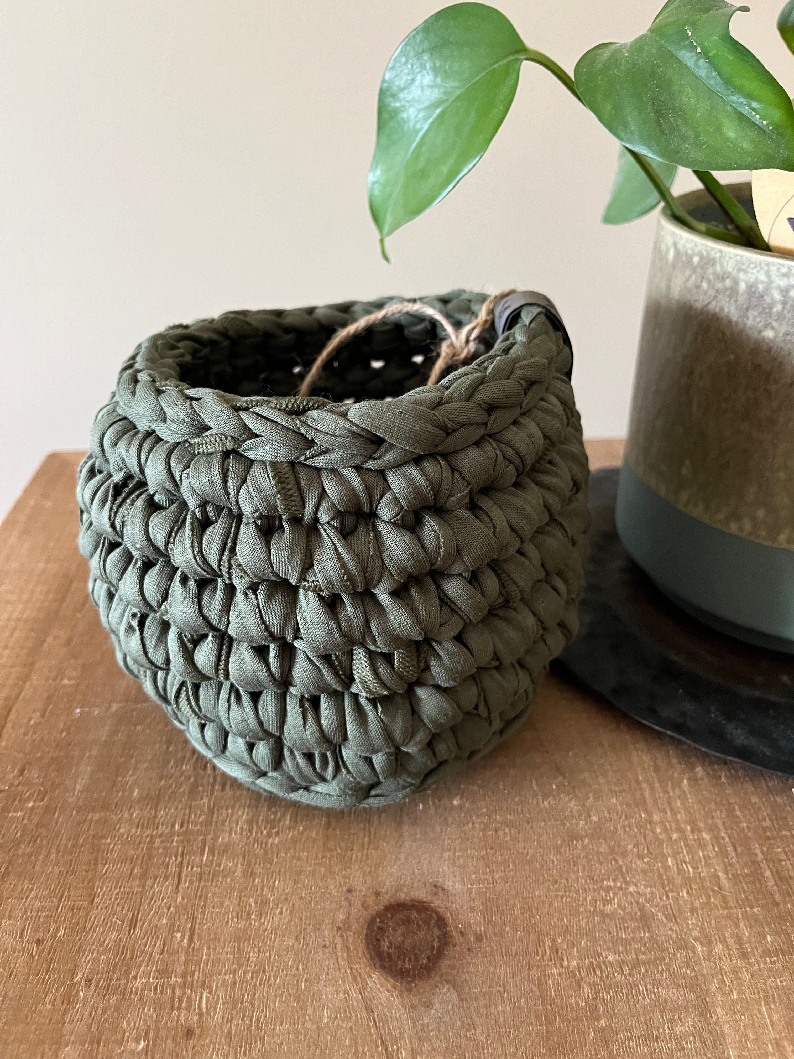 Irish Countryside: Crocheted Storage Basket