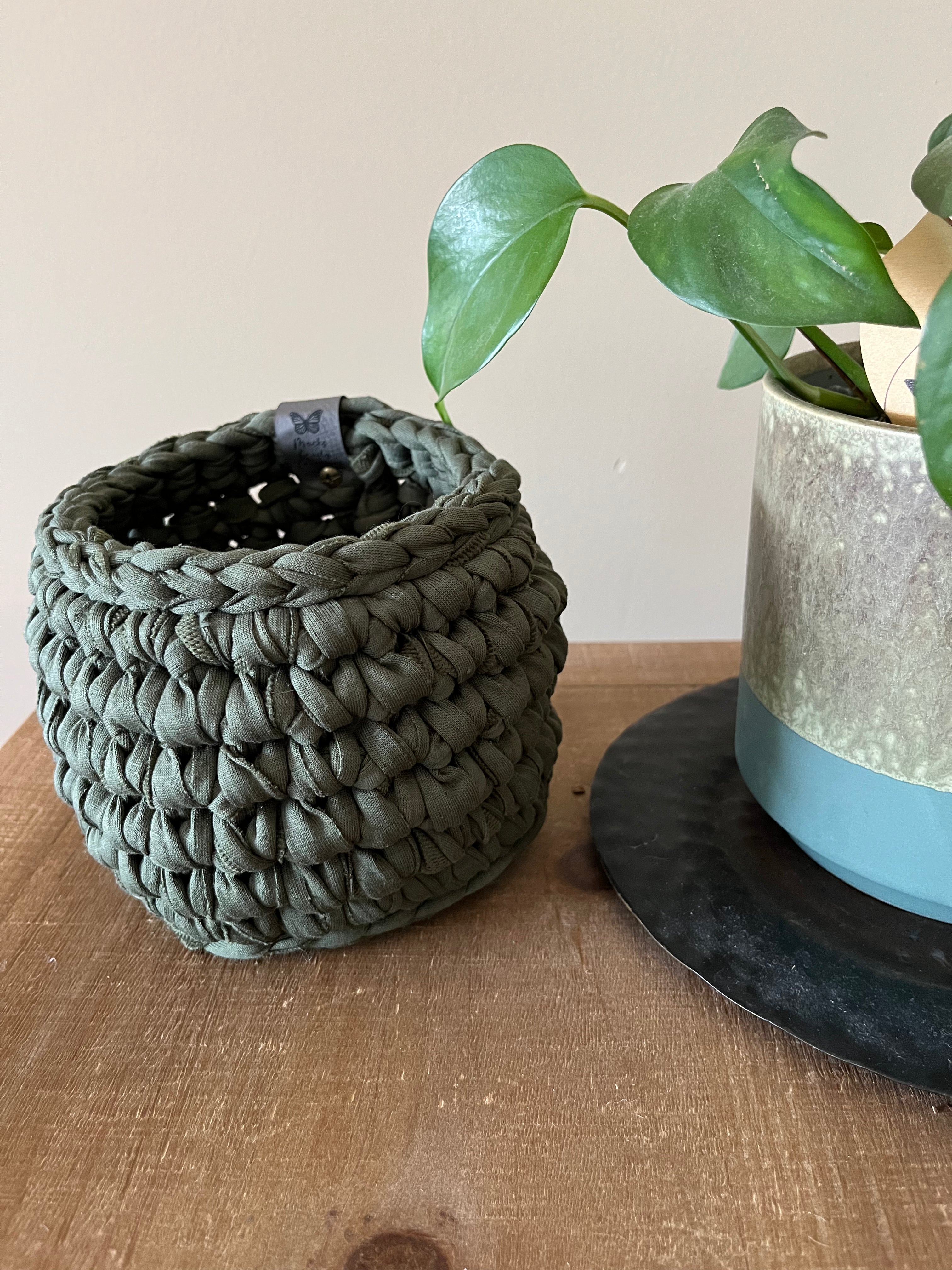 Irish Countryside: Crocheted Storage Basket