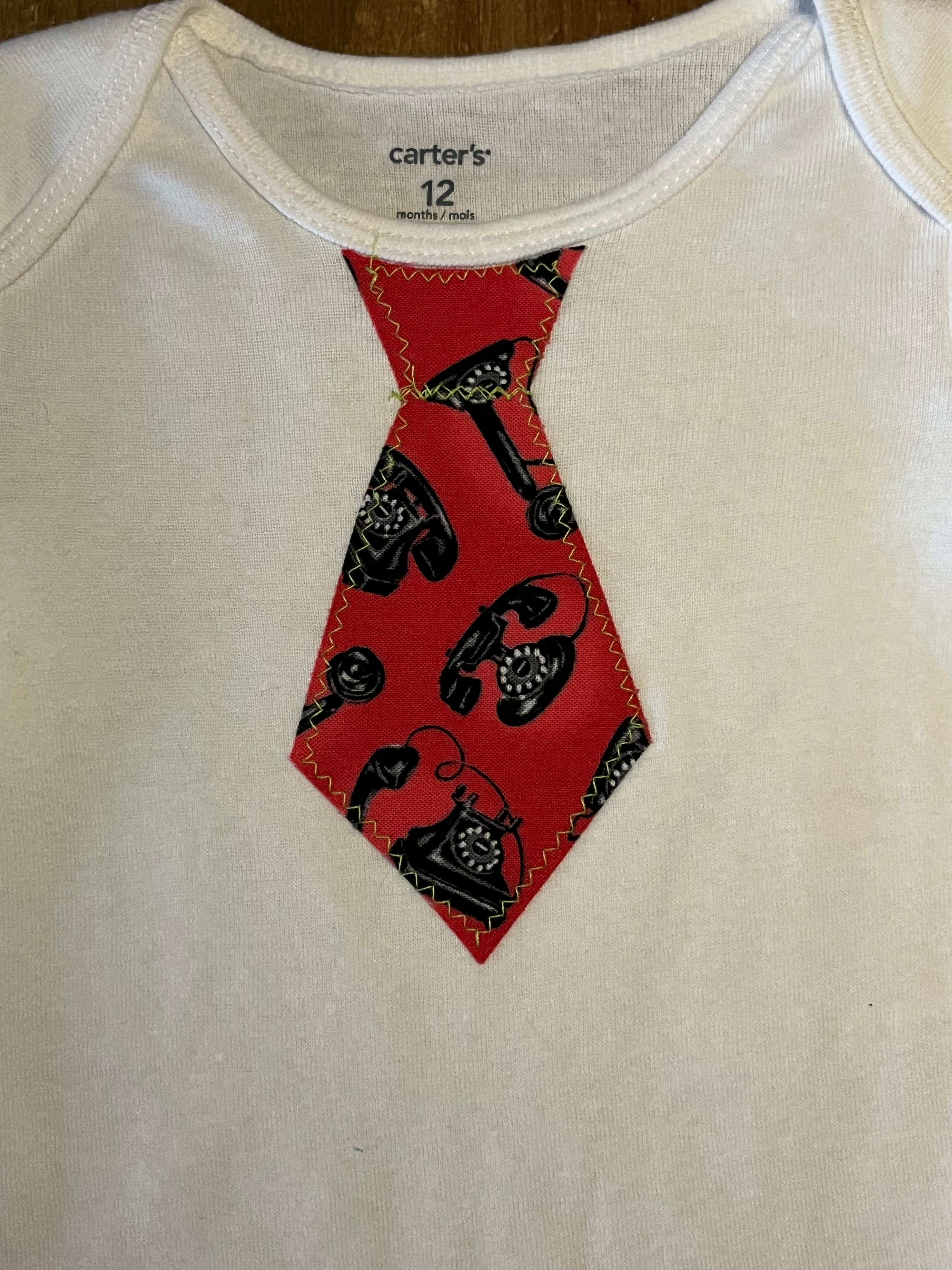 Telephone Bowtie Baby Bodysuit