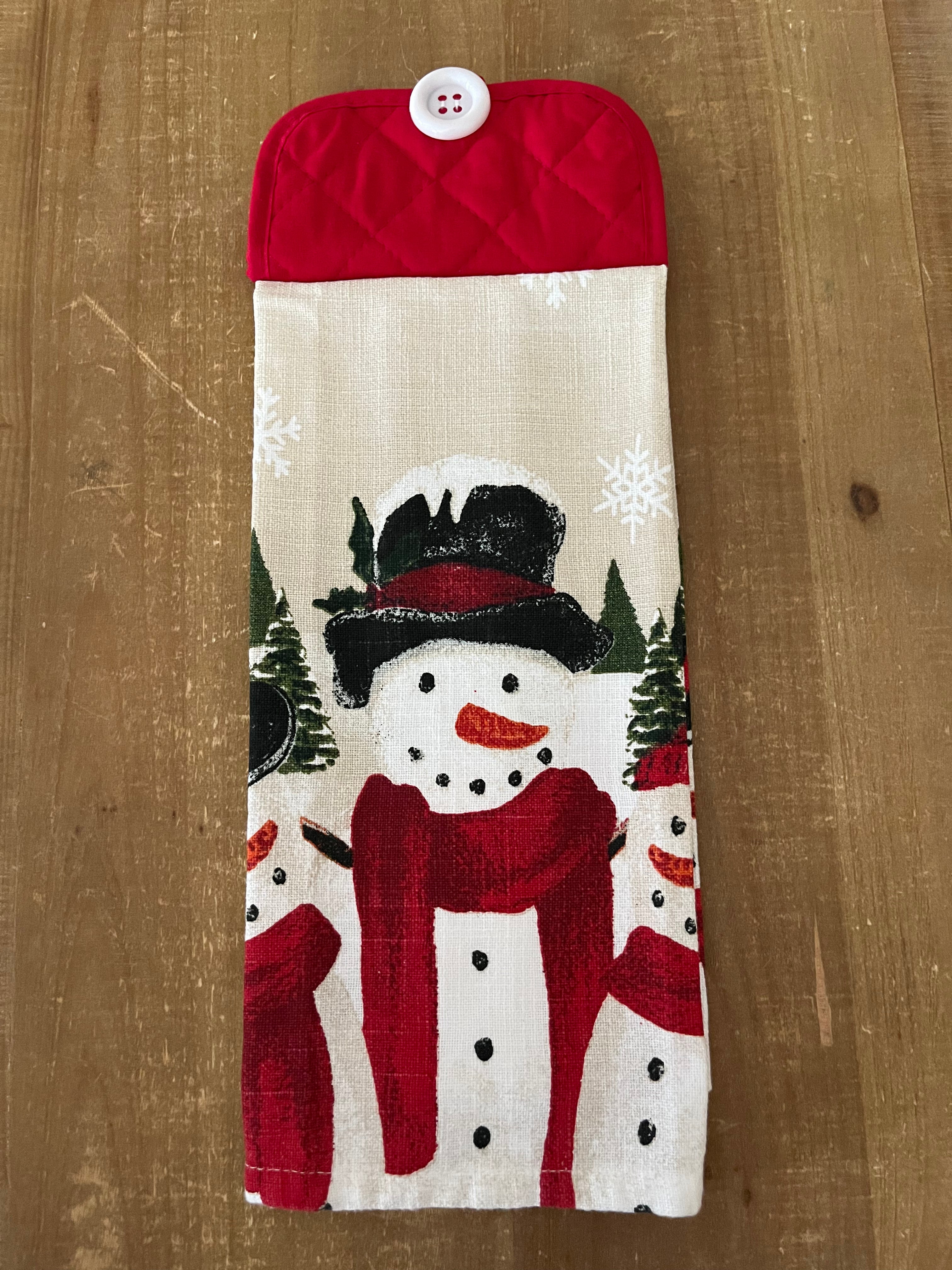 Triple Snowman Hand Towel