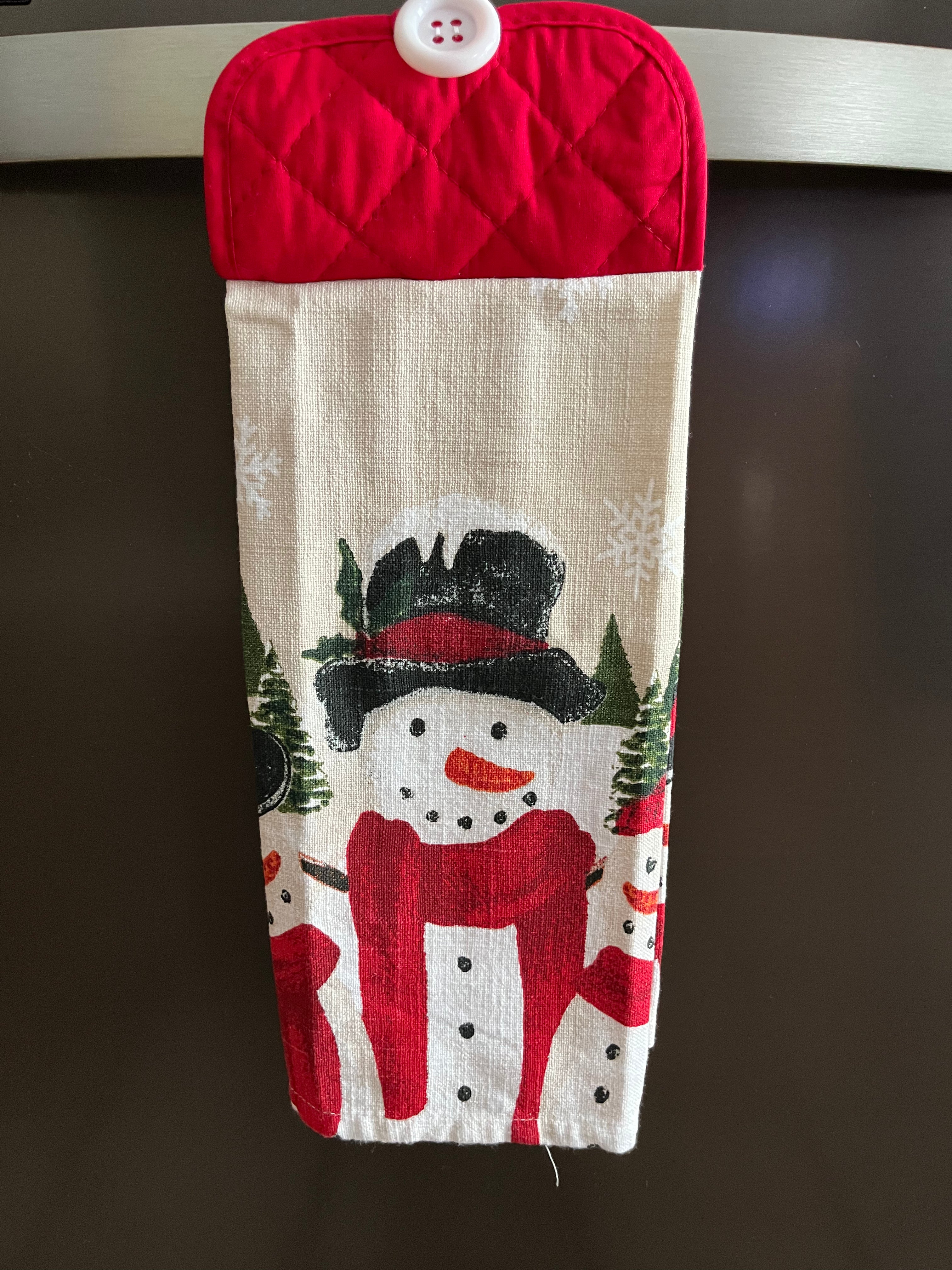 Triple Snowman Hand Towel