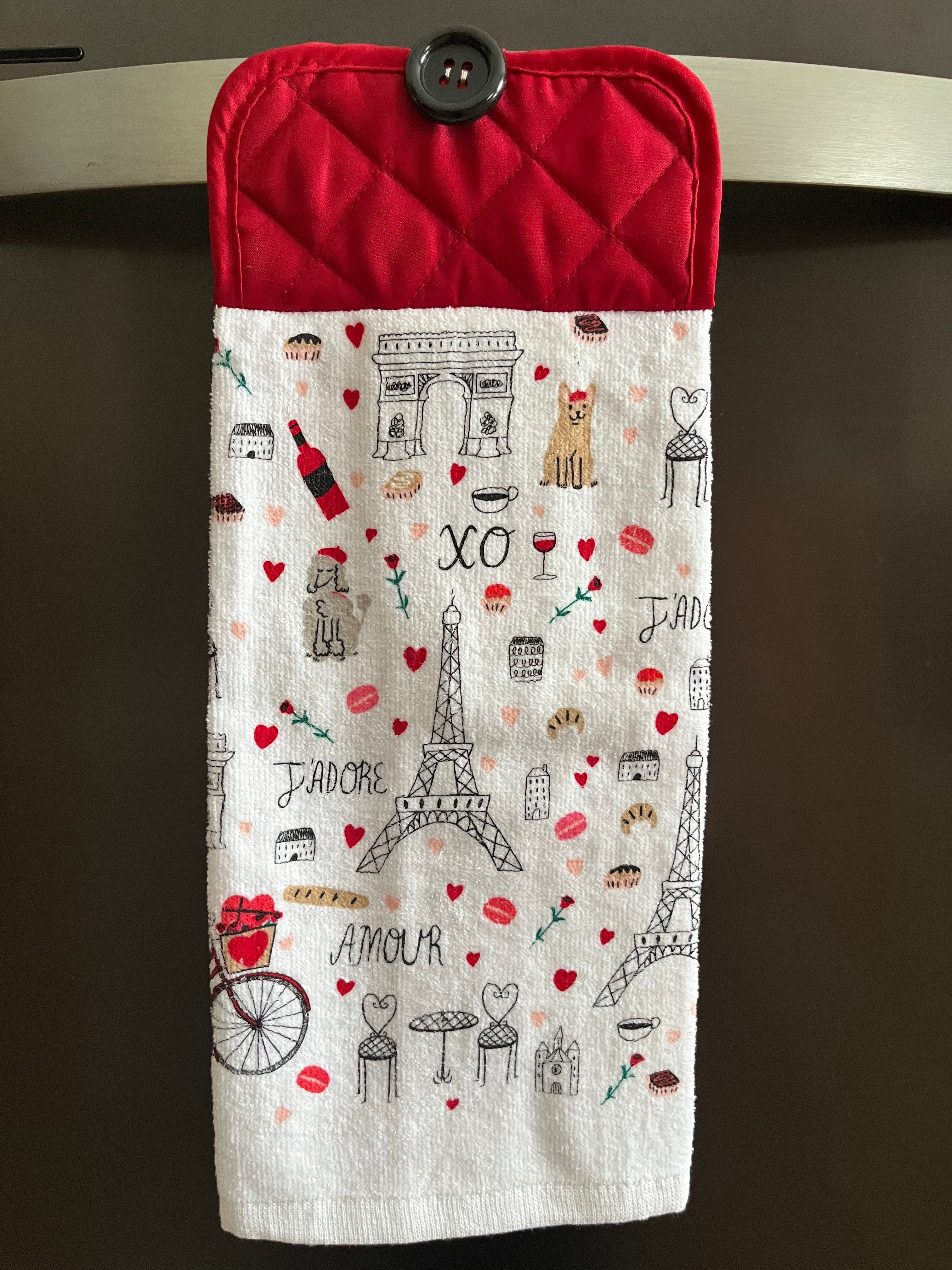 Paris Valentines Hand Towel
