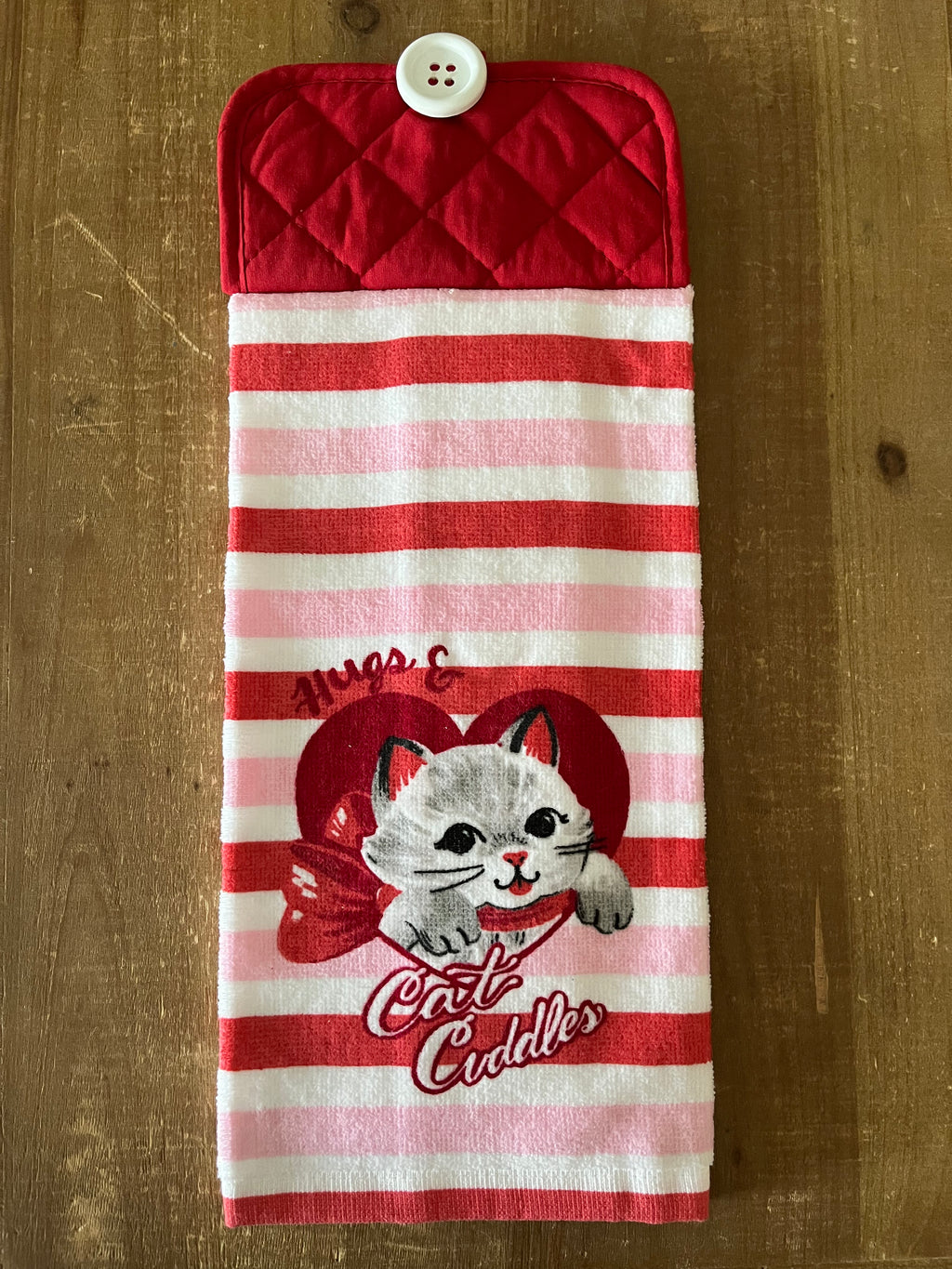 Hugs and Cat Cuddles Hand Towel