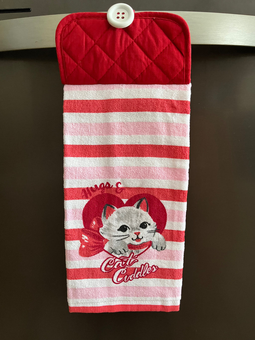 Hugs and Cat Cuddles Hand Towel