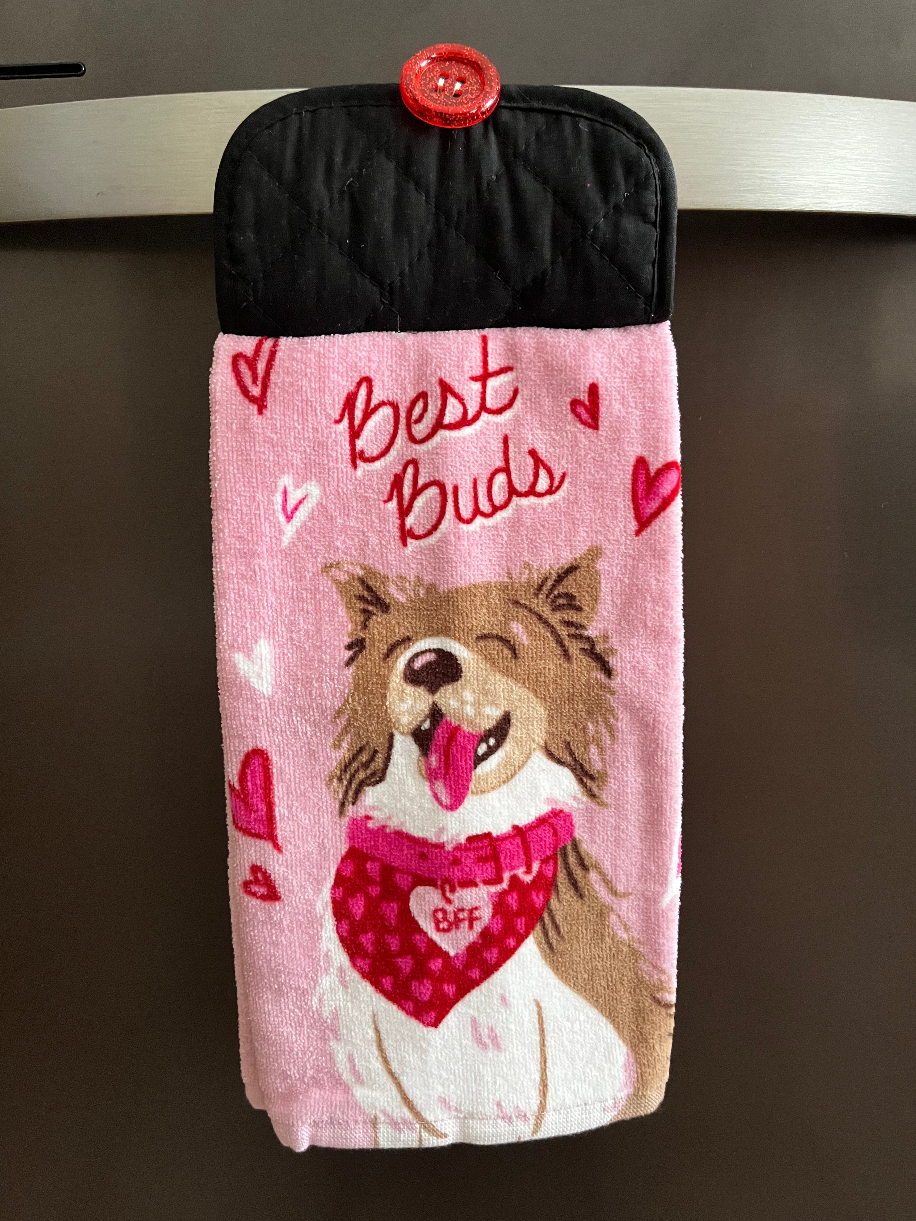 Best Buds Dog Hand Towel