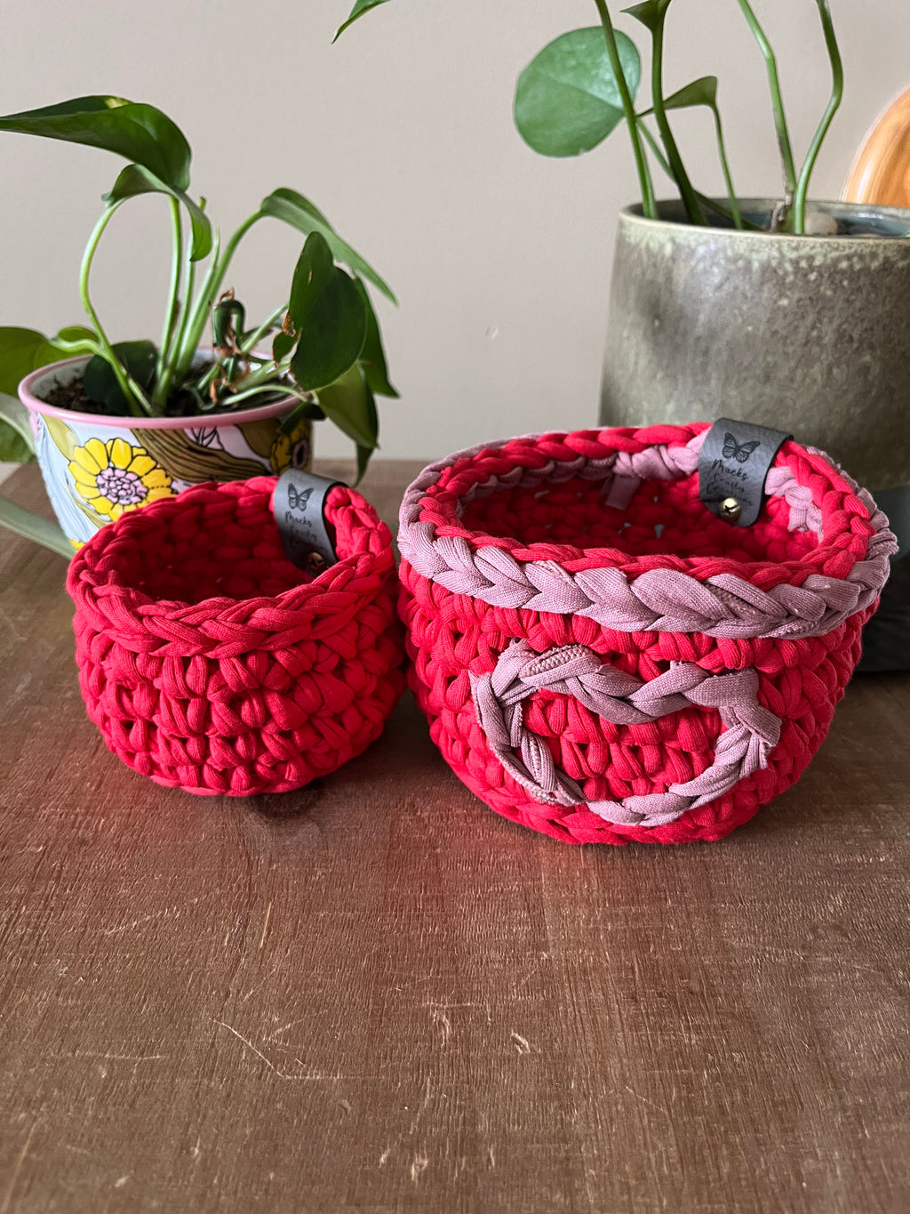 Paris Crocheted Nesting Storage Basket Set