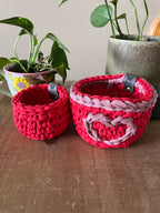 Paris Crocheted Nesting Storage Basket Set