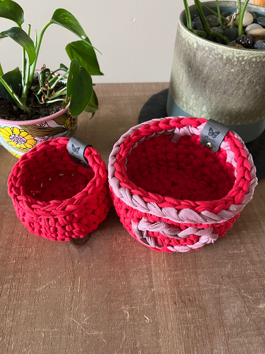 Paris Crocheted Nesting Storage Basket Set