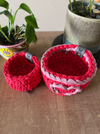 Paris Crocheted Nesting Storage Basket Set